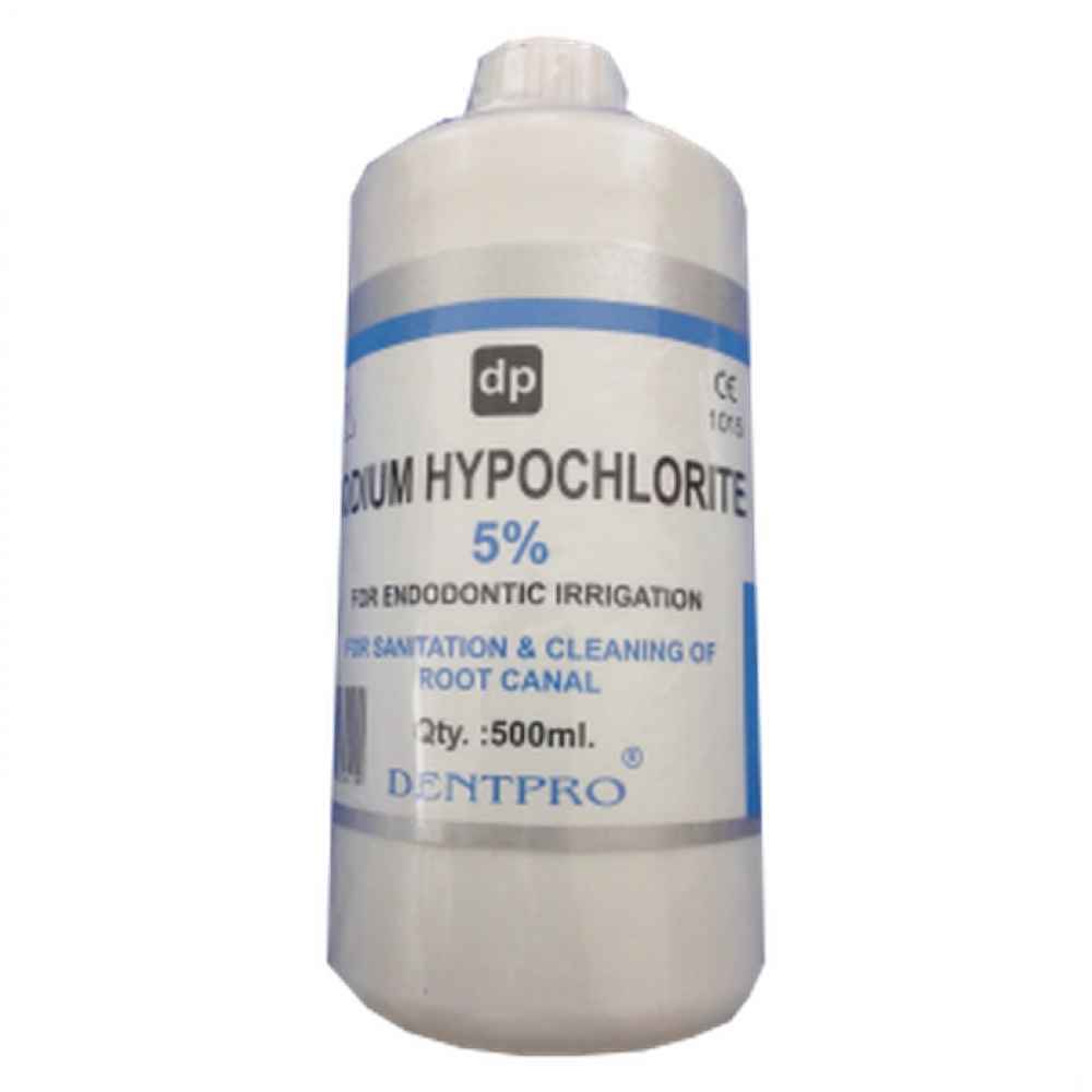 Beetle Dental Sodium Hypochlorite 5% Solution in 500ml bottle for endodontic irrigation