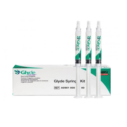 Dentsply Glyde for Dentists Glyde Syringe Kit with three syringes for dental canal lubrication