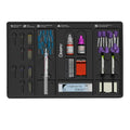 Dentsply post and core system dental kit with tools and materials for post cementation and canal bonding