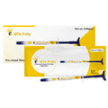 Beetle Dental e-MTA Putty for pediatric dentistry pre mixed MTA syringe and yellow white packaging
