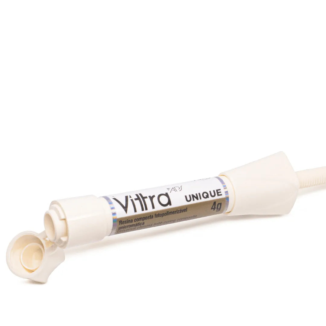 Beetle Dental 4g syringe of FGM Vittra APS Unique dental composite. Tooth colored restorative resin for anterior restorations