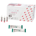 GC Equia Forte dental capsules packaging with two capsules and applicators for dental use