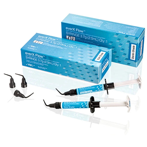 GC EverX Flow Restorative Syringes and Accessories for Dental Use with Flowable Composite Materials
