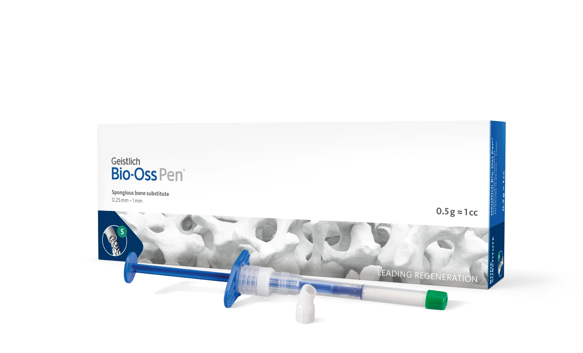 Geistlich Bio Oss Pen dental graft in a syringe for effective bone regeneration