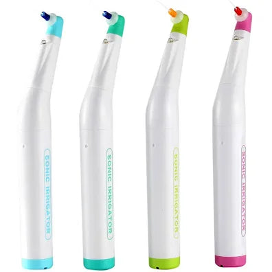 Beetle Dental Glin Sonic Irrigator for endodontics in blue, green, yellow, and pink variants