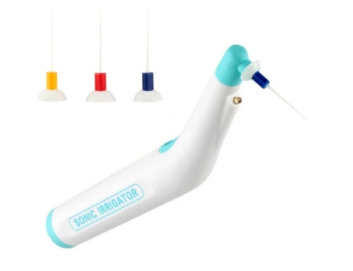 Beetle Dental Glin Sonic Irrigator for endodontics with three colorful irrigation tips