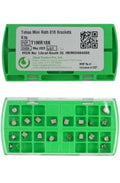Beetle Dental Metal Bracket Kit MBT022 green case with organized metal orthodontic brackets