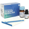 Beetle Dental Hy-Bond Resiglass Dental Cement Kit with Powder, Liquid and Mixing Pad