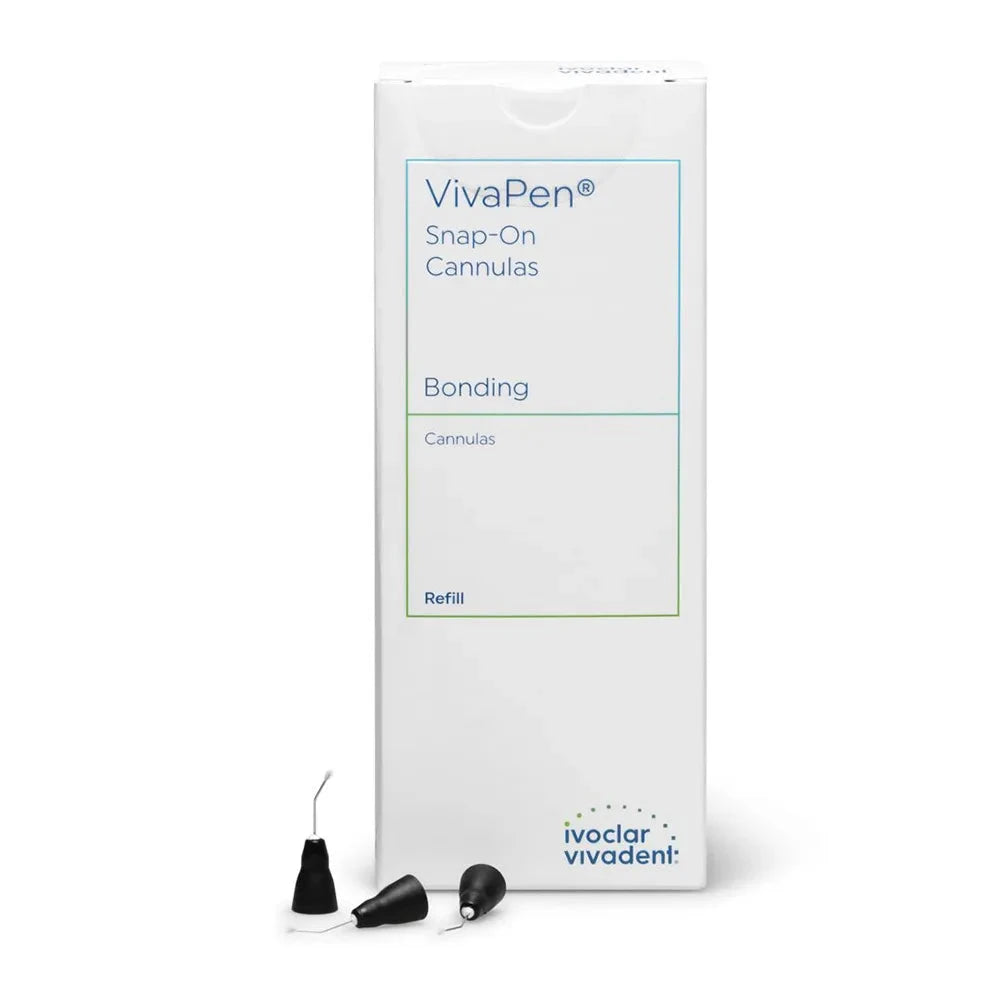 Ivoclar Vivapen snap-on cannules dental bonding refill pack with three black cannules