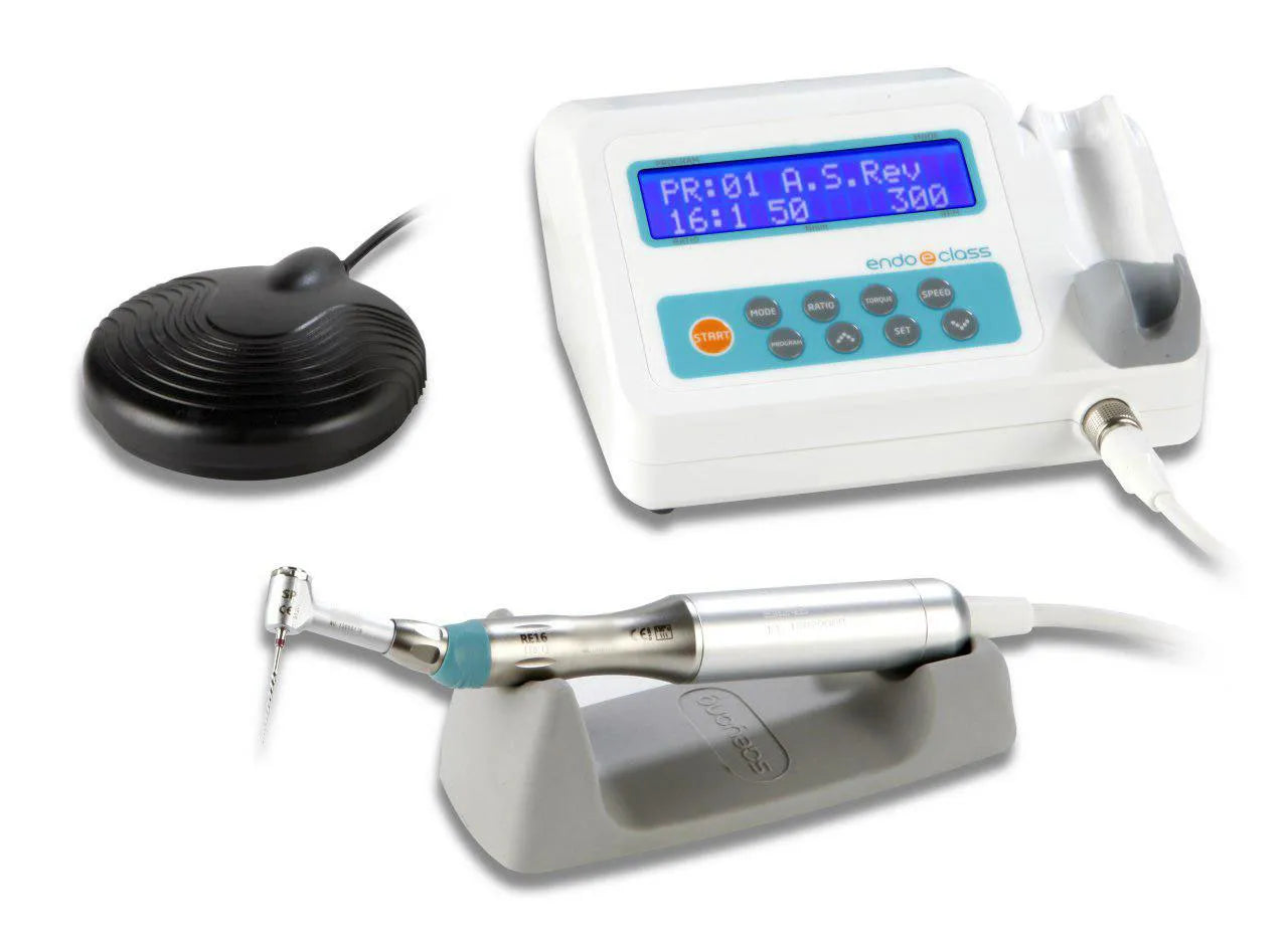 Beetle Dental marathon endo e class endo motor control unit with handpiece and file and foot pedal and cradle
