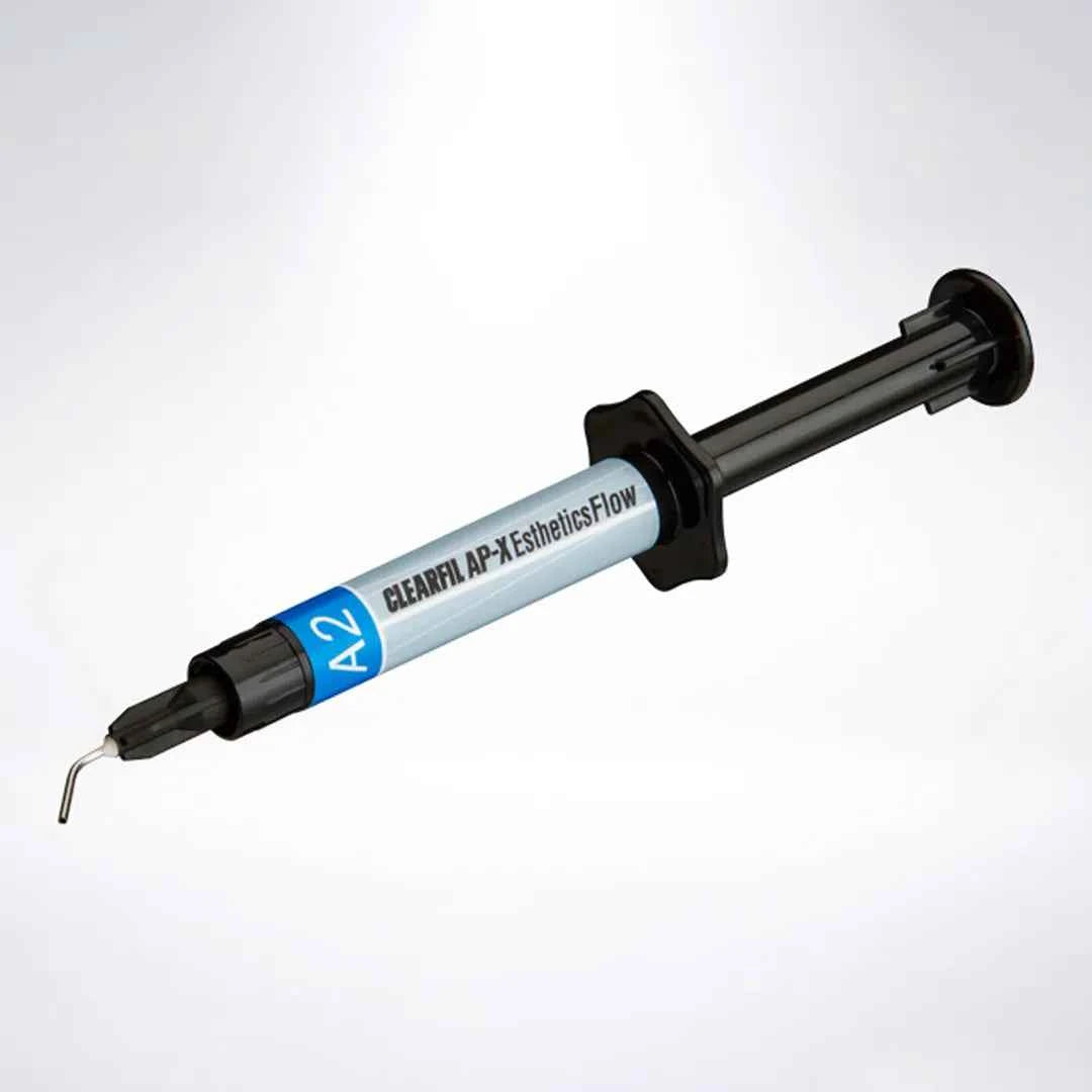 Kuraray Clearfil AP-X Esthetic Flow Syringe with precision tip for dental applications