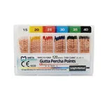 Meta Biomed Gutta Percha Points online dental root canal filling material in assorted sizes and colors by Beetle Dental