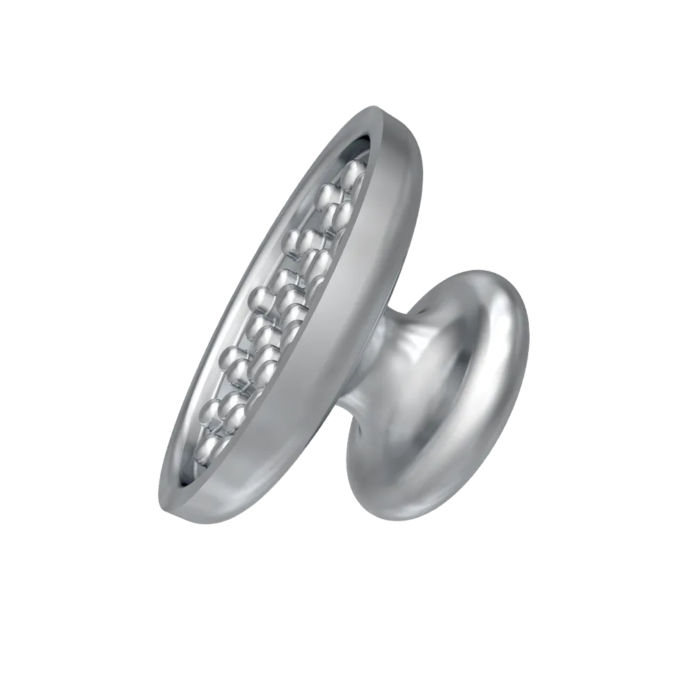 Orthodontic metal bonding buttons from Beetle Dental designed for secure attachment in orthodontic treatments