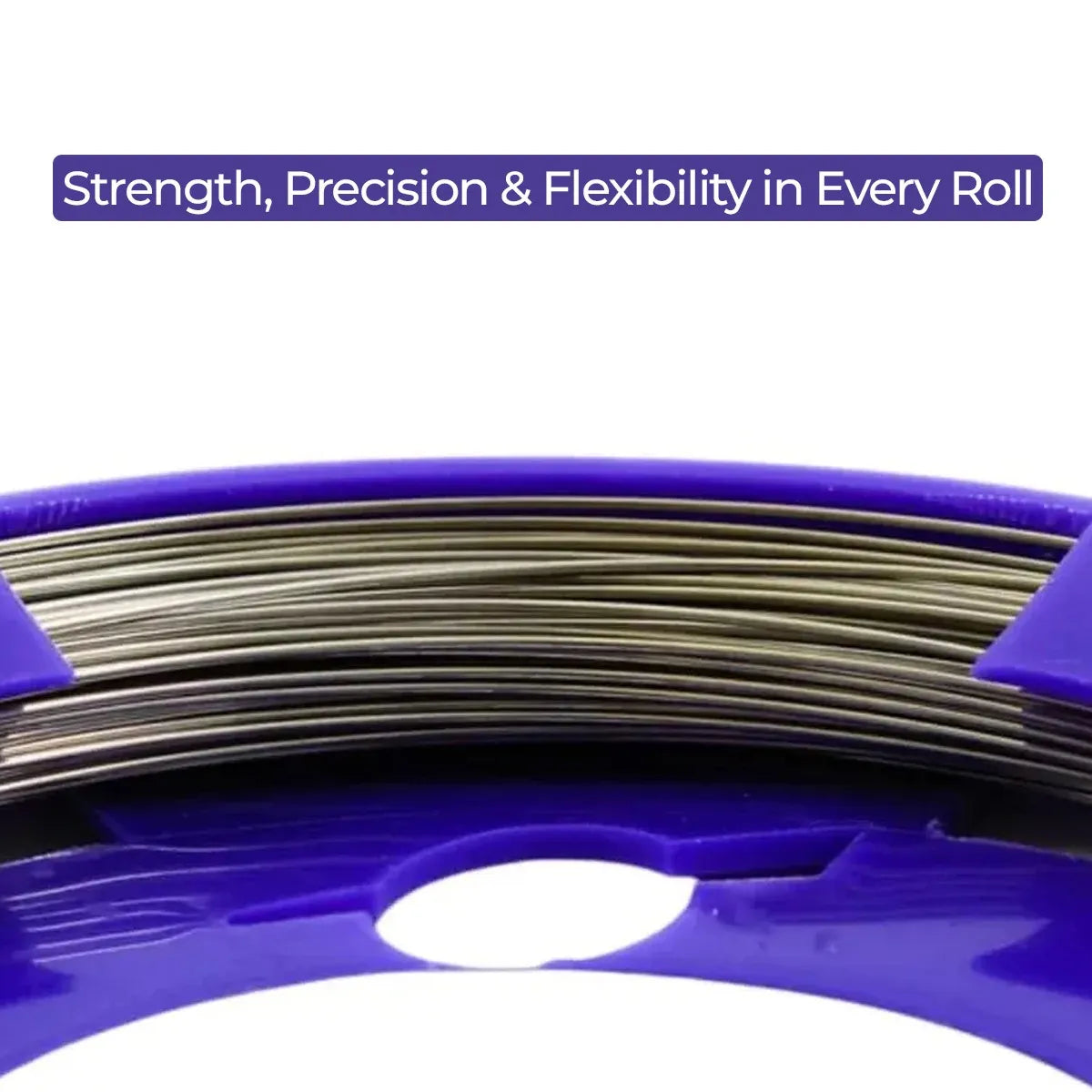 Orthodontic stainless steel wire roll featuring strength, precision and flexibility for effective dental procedures