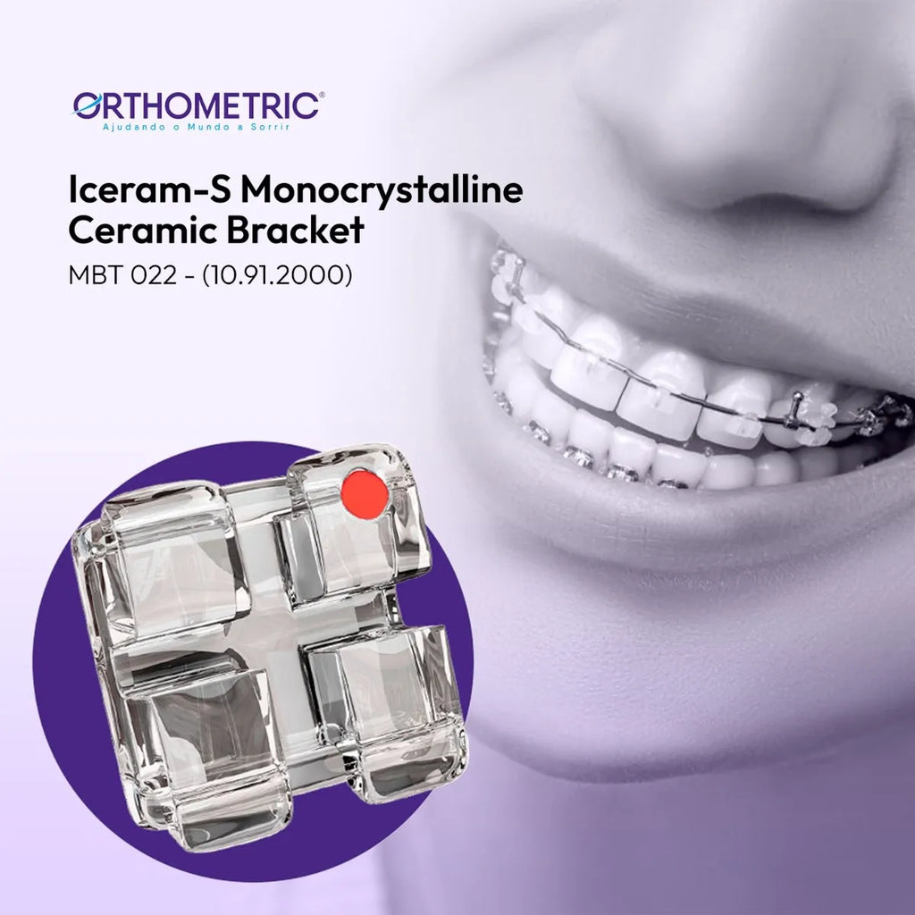 Iceram-S Monocrystalline Ceramic Dental Brackets designed for effective orthodontic treatment