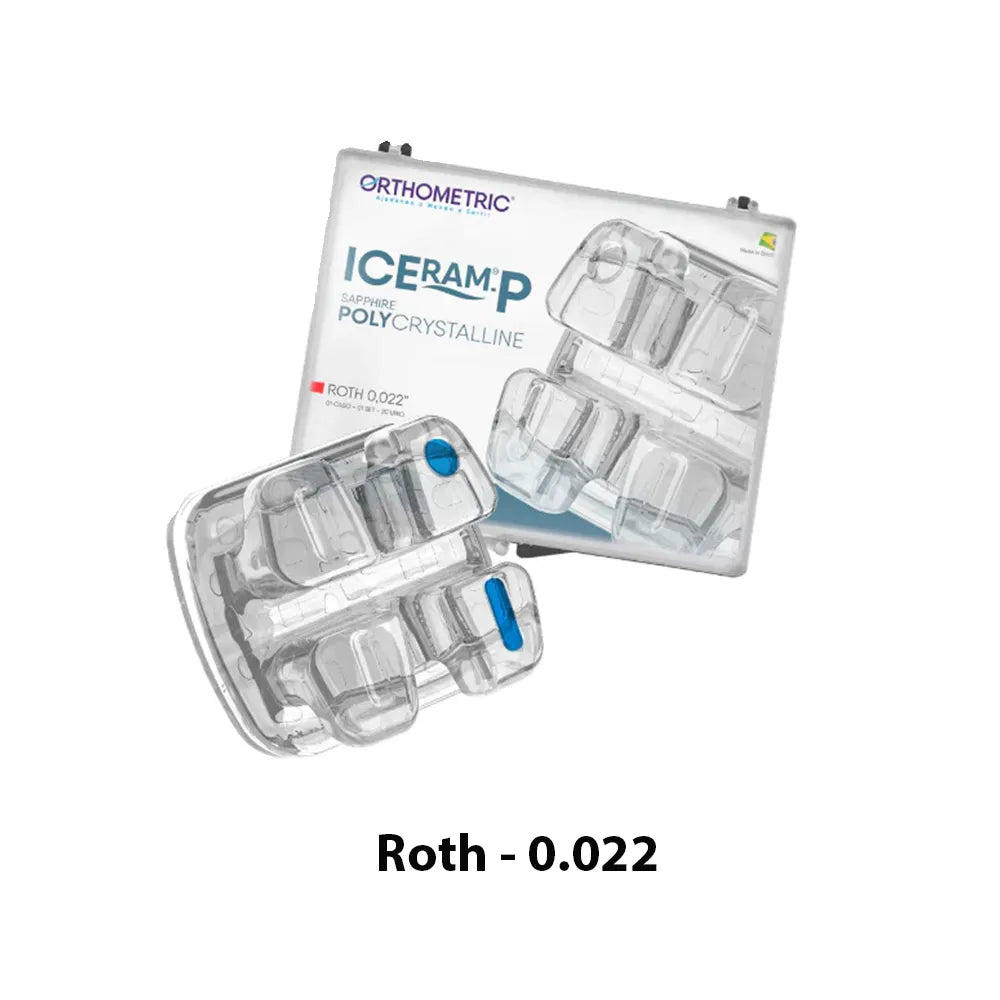 Beetle Dental polycrystalline ceramic bracket kit in Roth 0.022 featuring durable and clear design