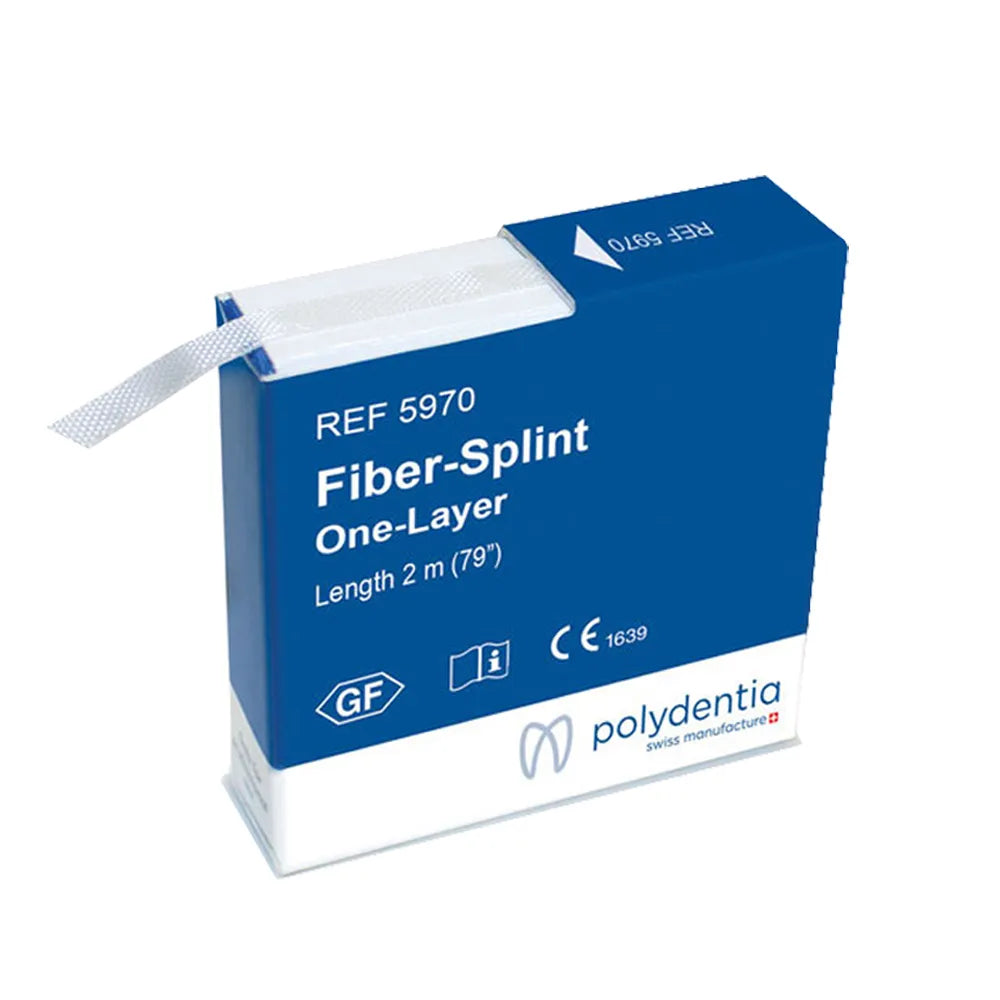 Polydentia fiber splint dental one layer 2m box packaging for dental tooth stabilization by Beetle Dental