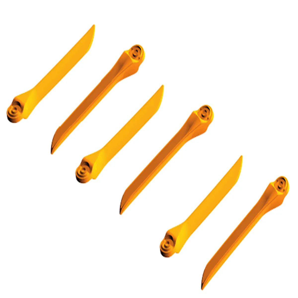 Beetle Dental set of six Polydentia MyWedge interproximal wedges. Orange disposable dental separators for restorations