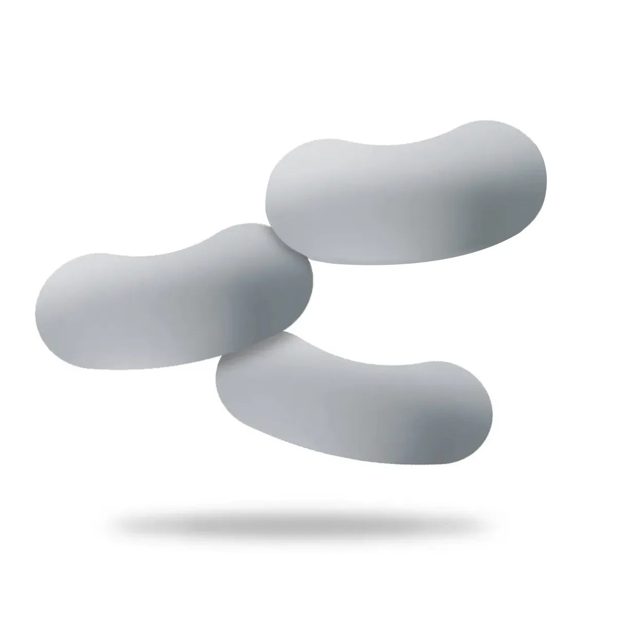 Beetle Dental Polydentia Quickmat sectional matrix bands. Three curved silver bands for dental restorations on white background