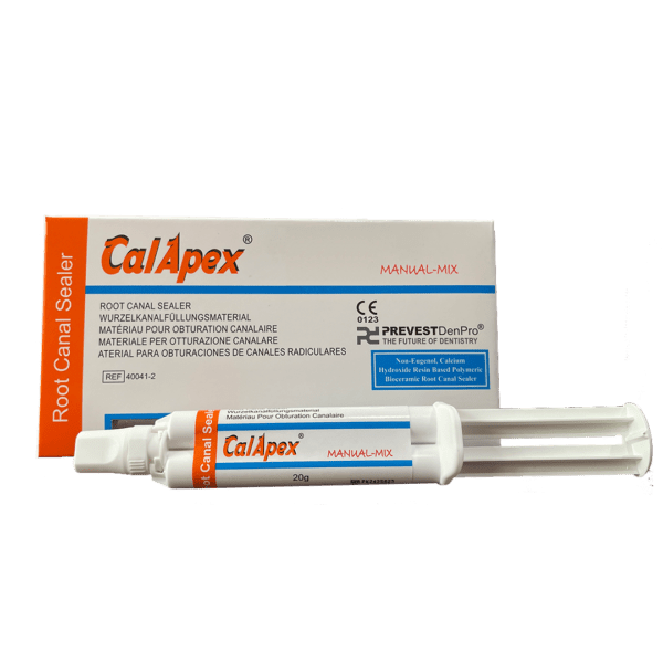 Beetle Dental Prevest CalApex root canal sealer manual mix syringe with packaging