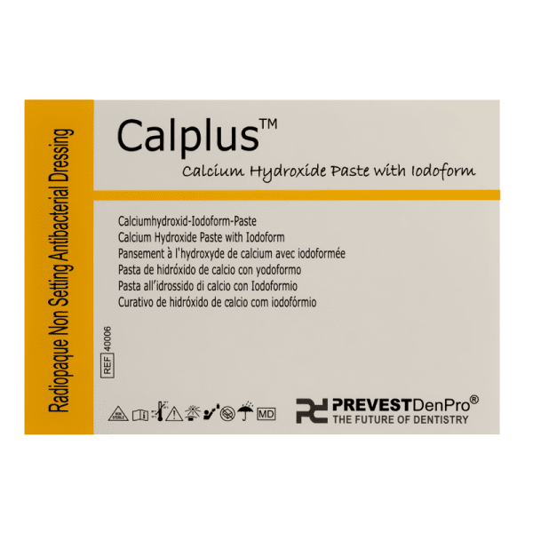 Prevest Calplus Iodoform Calcium Hydroxide Paste with Iodoform dental dressing packaging