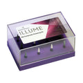 Prima Dental composite finishing kit in clear plastic case with purple base displaying assorted polishing points for dentistry