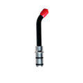 Woodpecker LED D Light Probe black angled tip with red protective cap and metal O ring base