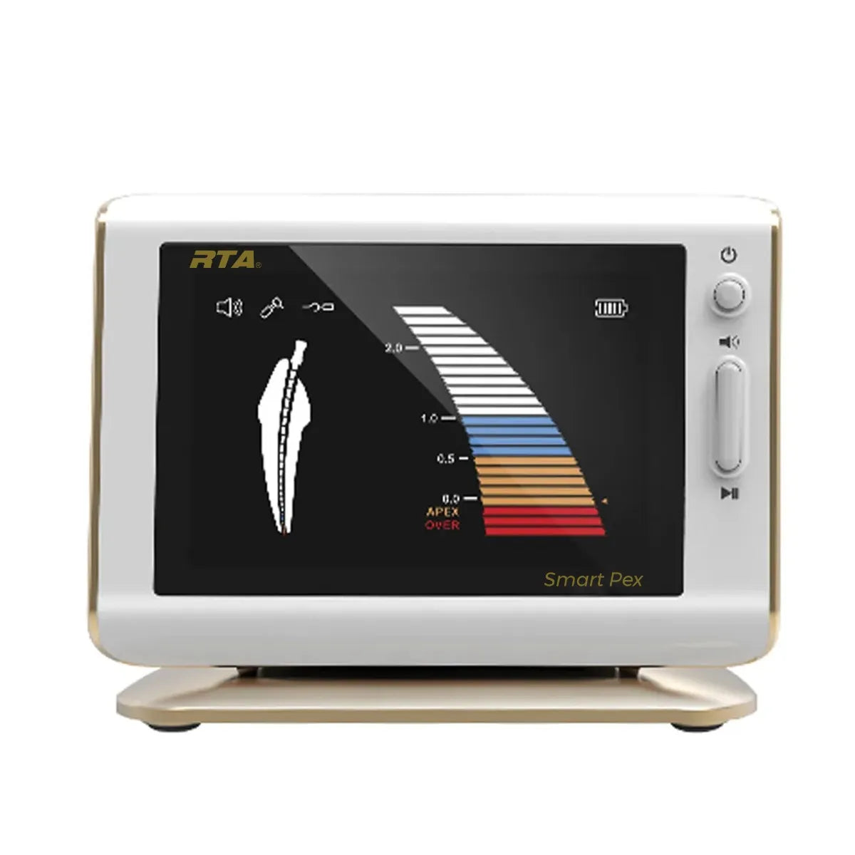 Beetle Dental Smart Pex apex locator device with color display showing root canal measurement smart apex locator for dentists