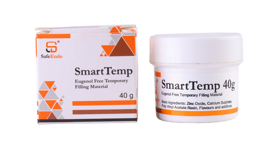 Safe Endo Smart Temp 40g Eugenol Free Temporary Filling Material with Zinc Oxide and Calcium Sulfate