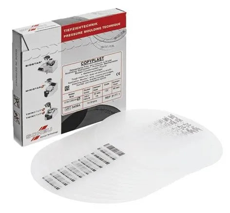 Beetle Dental Scheu Copyplast dental sheets pressure molding clear vacuum forming sheets with packaging box