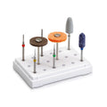 Scheu Finishing Set 3378 dental polishing kit with assorted burs discs and rubber polishers on white tray