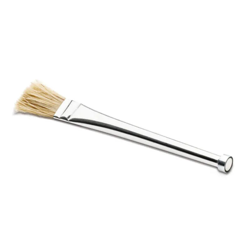 Scheu pellet brush with magnet stainless steel handle and natural bristles for dental labs