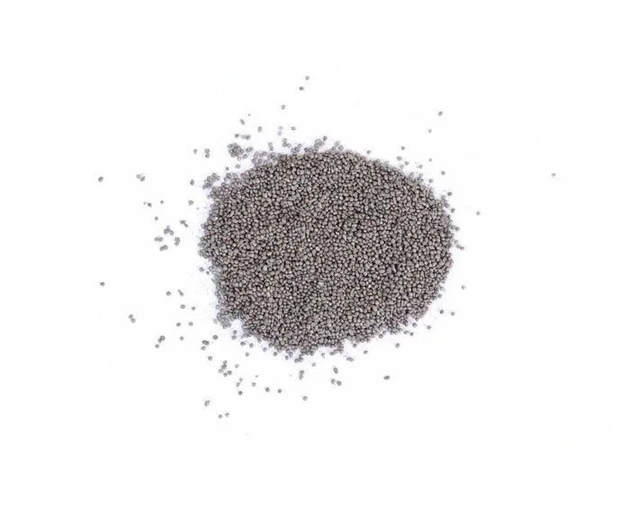 Scheu stainless steel pellets 1 kg loose pile of small round polishing beads for dental laboratory use