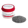 Scheu stainless steel pellets 1 kg container with loose stainless steel pellets pile for dental casting