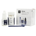 SDI Riva Self Cure dental cement kit including powder, liquid, and application tool for restorative use