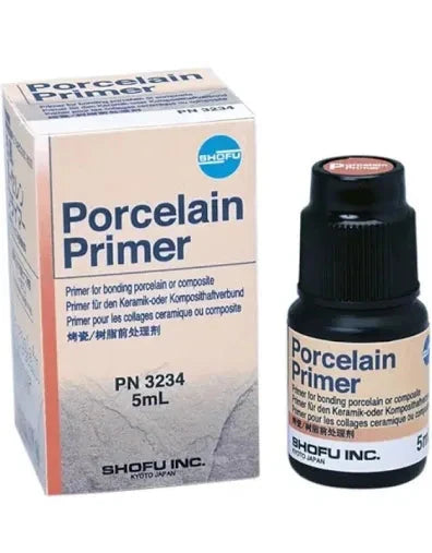 Shofu AZ porcelain primer 5ml bottle and box for dental bonding applications