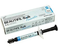 SHOFU BEAUTIFIL Bulk Flowable Composite in a 2.4g syringe with packaging for dental purposes