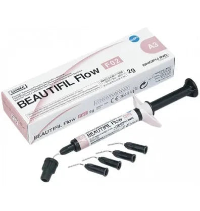 Shofu Beautifil F02 Flowable Dental Composite Kit with Syringe and Accessories for Dental Professionals