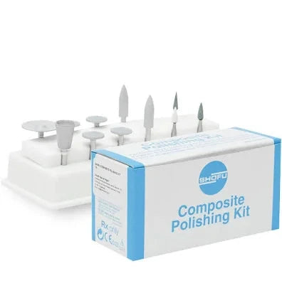 Shofu CA FG Polishing finishing kit sale with various dental polishing tools and a storage box
