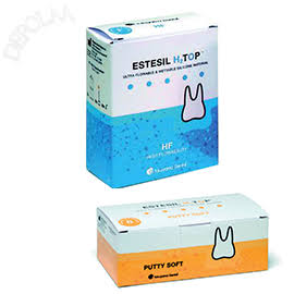 Tokoyama Estesil H2 TOP Putty Set for dental impressions with superior detail and precision.