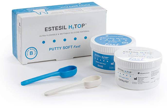 Tokoyama Estesil H2 TOP Putty Set with Base and Catalyst for dental applications