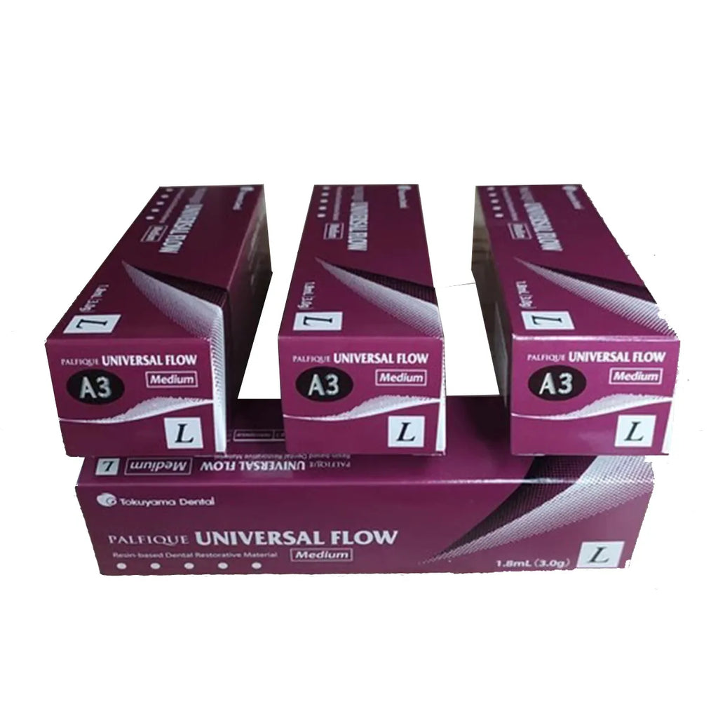 Tokuyama Palifique Universal Flow dental composite boxes in A3 shade for restorative dental use