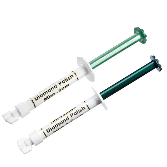 Ultradent Diamond Polish Mint Dental Polishing Syringes for Smooth Finishing and High Shine