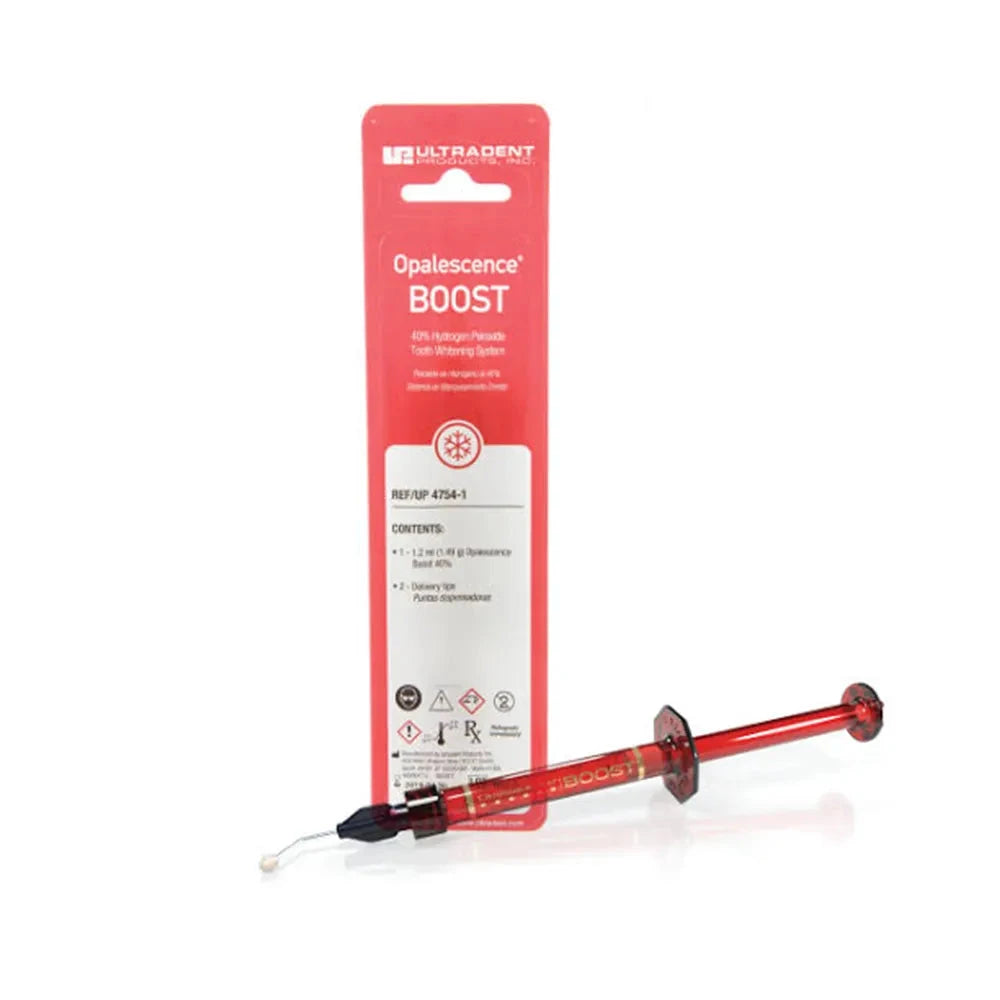 Ultradent Opalescence Boost PF40% Teeth Whitening System Syringe with Easy-to-Use Application Tip
