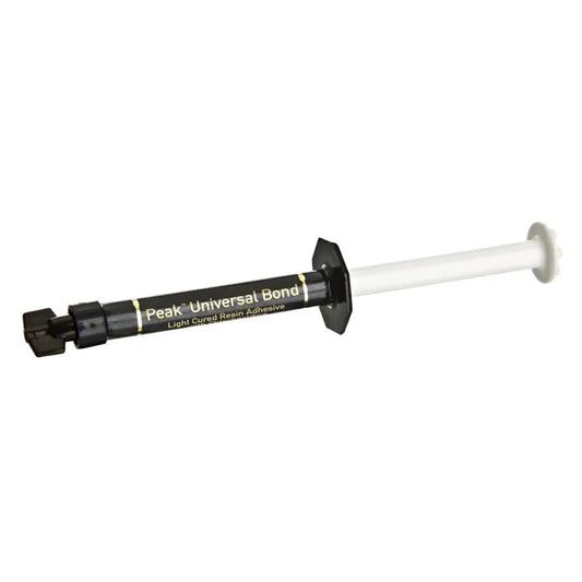 Ultradent Peak Universal Bond adhesive syringe for dental bonding applications and procedures