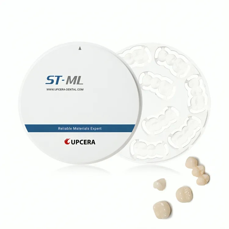 Upcera dental zirconia blanks in a compact disc format for high-quality dental restorations