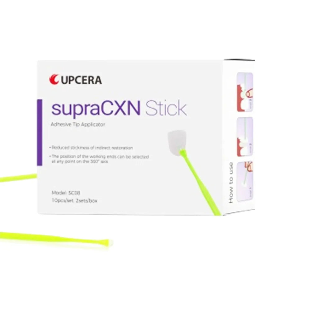 Beetle Dental Upcera SupraCXN adhesive tip applicator pack with ten applicators for precise dental restorations