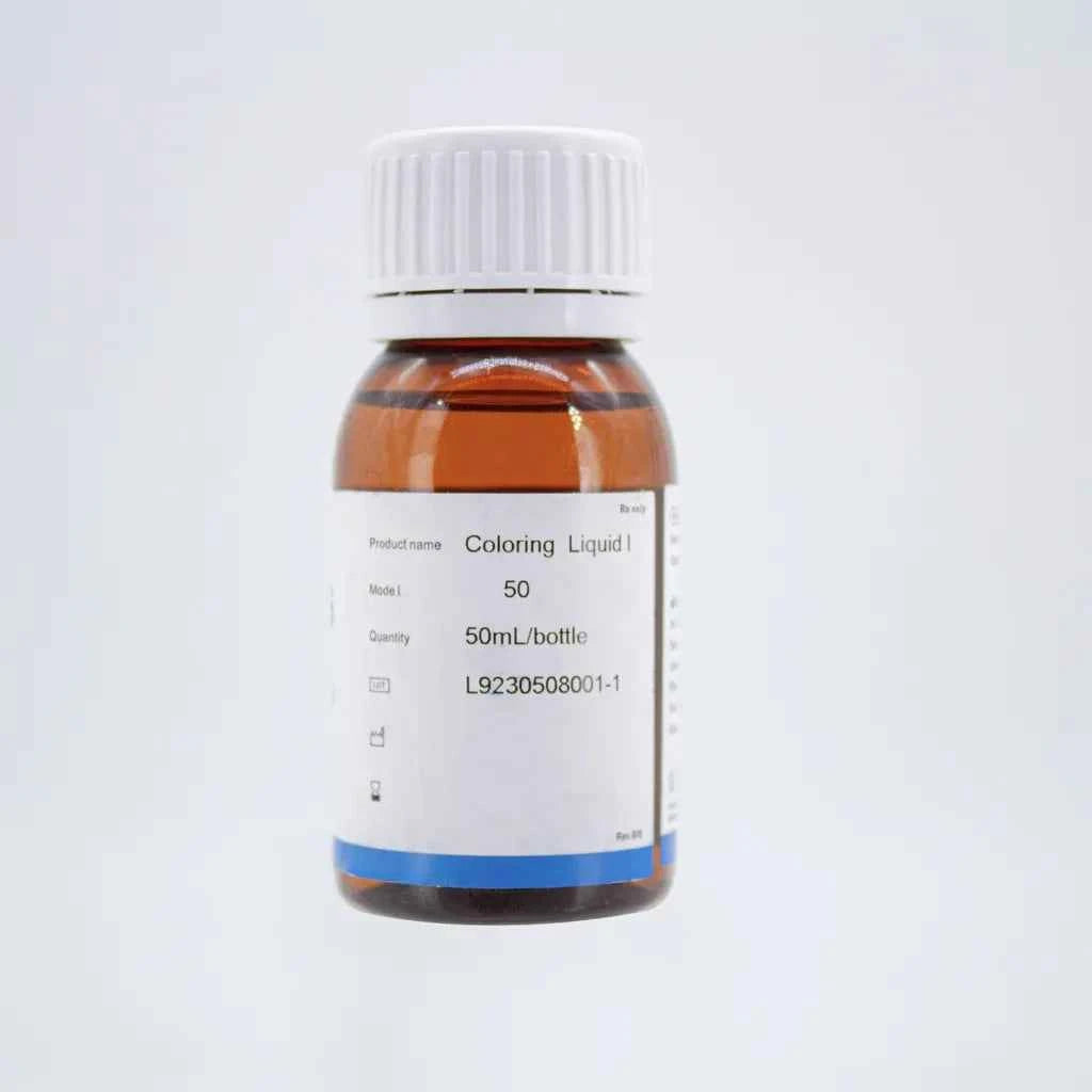 Beetle Dental zirconia dentin coloring liquid in a 50mL bottle for dental applications