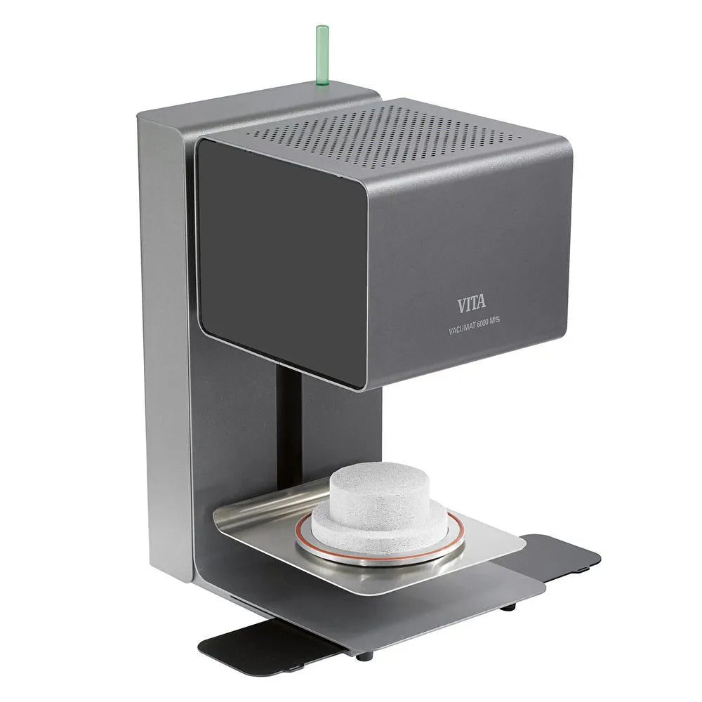 Vita Zyrcomat 6100MS sintering furnace by Beetle Dental compact gray dental furnace with open tray and ceramic puck