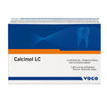 Voco Calcimol LC dental paste box featuring light-curing radiopaque calcium hydroxide formulation